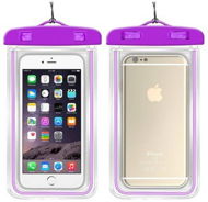 WC04 vodotěsné pouzdro na mobil 7'', fialové - Phone Case