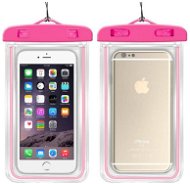 WC04 vodotěsné pouzdro na mobil 7'', růžové - Phone Case
