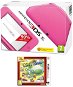 Nintendo 3DS XL + Pink Yoshi&#39;s New Island Select - Game Console