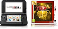 Nintendo 3DS XL Schwarz + Silber + Spiel The Legend of Zelda A Link Between Worlds - Spielekonsole