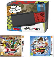 NEW Nintendo 3DS Schwarz + YO-KAI-UHR + Hyrule Krieger - Spielekonsole