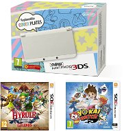 Nintendo NEW 3DS White + YO-KAI WATCH + Hyrule Warrior - Herná konzola