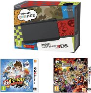 NEW Nintendo 3DS Schwarz + Dragonball Z: Extreme Butoden + YO-KAI-UHR - Spielekonsole