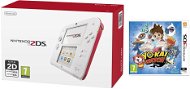 Nintendo 2DS (White Red) + YO-KAI WATCH - Game Console