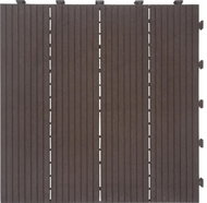 MULTY HOME dlaždice COSMOPOLITAN 45 × 45 cm, hnědá, zesílená 2,5 cm, gumová - Plastová dlažba