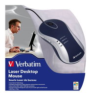 Verbatim Laser Desktop Mouse blue - Mouse