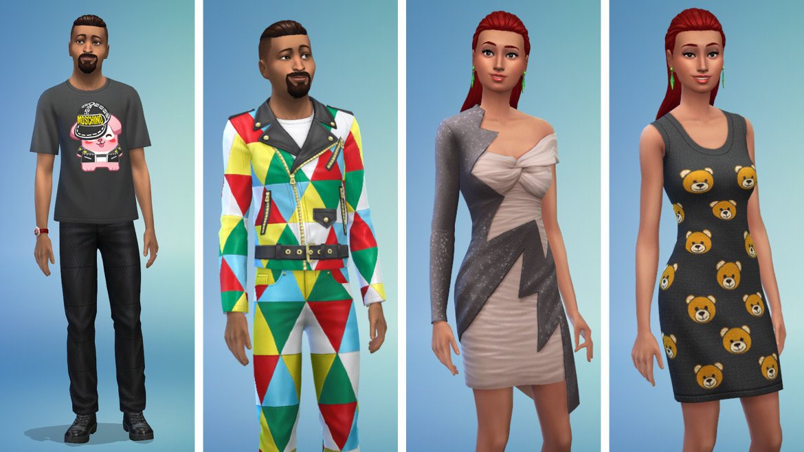 Moschino dress discount sims 4