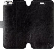 Flip case for Apple iPhone 6 / iPhone 6s in Black&Gray with grey interior - Phone Cover