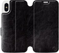 Flip case for Apple iPhone X in Black&Gray with grey interior - Phone Cover