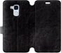 Flip puzdro na mobil Honor 7 Lite vo vyhotovení Black & Gray so sivým vnútrom - Kryt na mobil