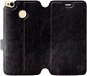 Flip case for Xiaomi Redmi 4X in Black&Gray with grey interior - Phone Cover