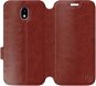 Flip case for Samsung Galaxy J3 2017 in Brown&Gray with grey interior - Phone Cover