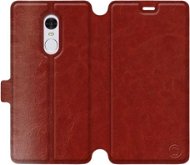 Flip case for Xiaomi Redmi Note 4 Global in Brown&Gray with grey interior - Phone Cover