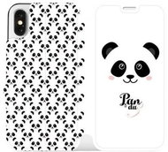 Flip case for Apple iPhone X - M030P Panda Amálka - Phone Cover
