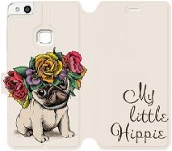 Flip mobile phone case Huawei P10 Lite - M039P Pug My Little Hippie - Phone Cover