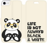Flip case for Apple iPhone 8 - M041S Panda - life is not always black and white - Phone Cover
