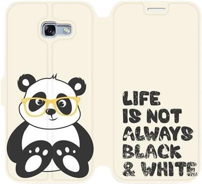Flip case for Samsung Galaxy A5 2017 - M041S Panda - life is not always black and white - Phone Cover - Main image