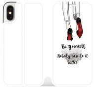Flip mobile case for Apple iPhone X - M046P Be yourself - Phone Cover