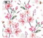 Flipové puzdro na mobil Apple iPhone 6/iPhone 6s – M124S Ružové kvety - Kryt na mobil