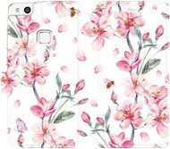 Flipové puzdro na mobil Huawei P10 Lite – M124S Ružové kvety - Kryt na mobil