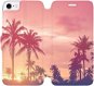 Flip mobile case for Apple iPhone 7 - M134P Palms and pink sky - Phone Cover
