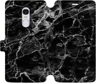 Flip case for Xiaomi Redmi Note 4 Global - V056P Black marble - Phone Cover
