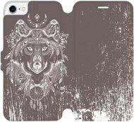 Flip case for Apple iPhone 7 - V064P Wolf and dream catcher - Phone Cover