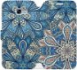Flip case for mobile phone Samsung Galaxy A3 2017 - V108P Blue mandala flowers - Phone Cover