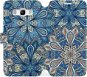 Kryt na mobil Flipové puzdro na mobil Samsung Galaxy J5 2016 – V108P Modré mandala kvety - Kryt na mobil
