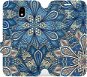 Phone Cover Flip case for mobile Samsung Galaxy J5 2017 - V108P Blue mandala flowers - Kryt na mobil