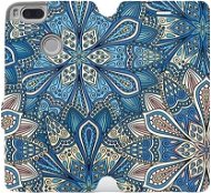 Phone Cover Flip mobile phone case Xiaomi Mi A1 - V108P Blue mandala flowers - Kryt na mobil