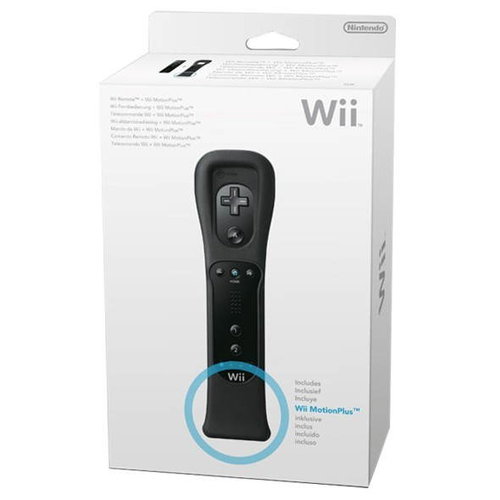 Nintendo Wii Remote controller + Wii Motion Plus Black - Wireless Controller - Main image
