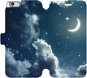 Flip case for Apple iPhone 6 / iPhone 6s - V145P Night sky with moon - Phone Cover