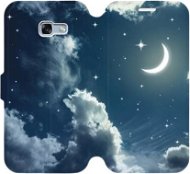 Flipové puzdro na mobil Samsung Galaxy A3 2017 – V145P Nočná obloha s mesiacom - Kryt na mobil