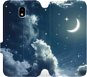 Kryt na mobil Flipové puzdro na mobil Samsung Galaxy J5 2017 – V145P Nočná obloha s mesiacom - Kryt na mobil