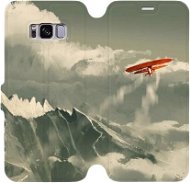 Flipové puzdro na mobil Samsung Galaxy S8 – MA03P Oranžové lietadlo v horách - Kryt na mobil