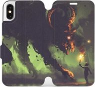 Flip case for Apple iPhone X - VA08P Monster and boy with a torch - Phone Cover