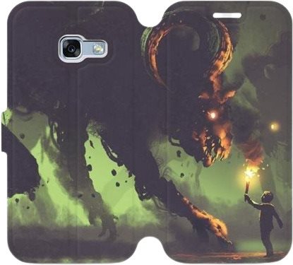 Flip case for Samsung Galaxy A3 2017 - VA08P Monster and boy with a torch - Phone Cover - Main image