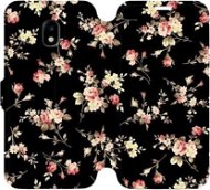 Flipové pouzdro na mobil Samsung Galaxy J3 2017 - VD02S Květy na černé - Kryt na mobil