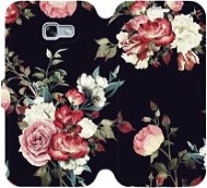 Flip mobile phone case Samsung Galaxy A5 2017 - VD11P Rose on black - Phone Cover