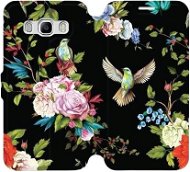 Kryt na mobil Flipové puzdro na mobil Samsung Galaxy J5 2016 – VD09S Vtáky a kvety - Kryt na mobil
