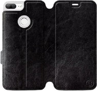 Flip case for Honor 9 Lite in Black & Orange with orange interior - Phone Cover