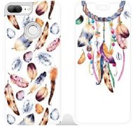 Flip case for Honor 9 Lite - M003S Trap and colourful feathers - Phone Cover