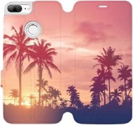 Flip case for Honor 9 Lite - M134P Palm trees and pink sky - Phone Cover