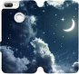 Flipové puzdro na mobil Honor 9 Lite – V145P Nočná obloha s mesiacom - Kryt na mobil