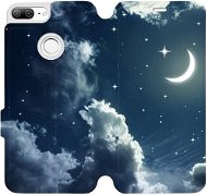 Flipové puzdro na mobil Honor 9 Lite – V145P Nočná obloha s mesiacom - Kryt na mobil
