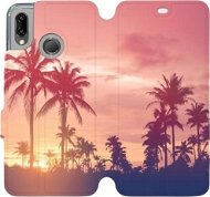 Flip mobile phone case Huawei P20 Lite - M134P Palms and pink sky - Phone Cover