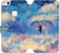 Flipové puzdro na mobil Huawei P10 Lite – MR09S Dievča na hojdačke v oblakoch - Kryt na mobil