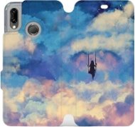 Flipové puzdro na mobil Huawei P20 Lite – MR09S Dievča na hojdačke v oblakoch - Kryt na mobil