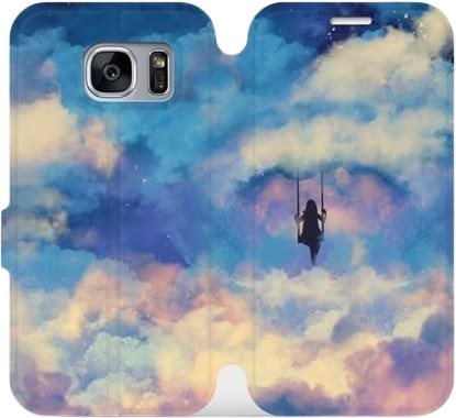 Flip case for Samsung Galaxy S7 Edge - MR09S Girl on the swing in the clouds - Phone Cover - Main image